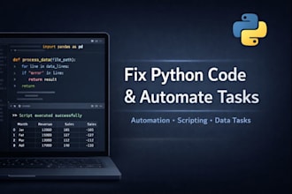 fix python scripts and automate data tasks