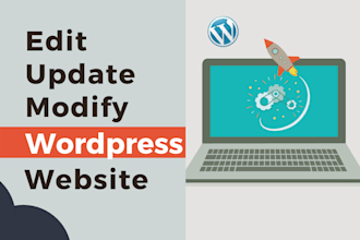 edit, update, change, modify or replace wordpress site