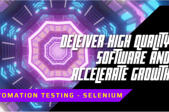 develop selenium test automation framework in java or c sharp