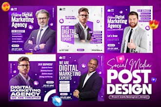 design creative social media ad, facebook ads post, instagram post, story design