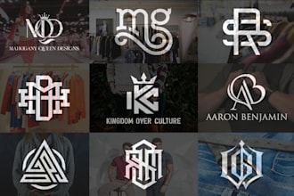 design clothing line, luxury fashion and clothing logo