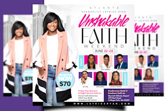 design church flyer, event, business or postcard 6hrs