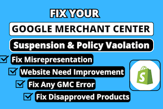 fix google merchant center suspension