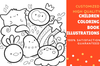 do line art of coloring book for kids