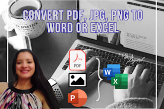 do PDF, PPT, or image text to word in spanish or english