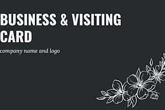 modren ,visiting  business card in 3hr