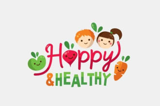 design logo for kids, childcare, baby shop,etsy, or daycare