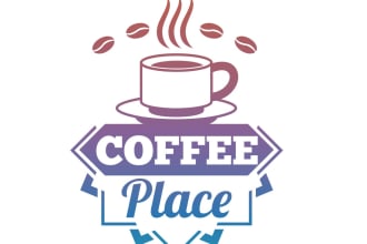 design a wonderful coffee shop logo with express delivery