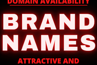 provide you attractive brand names, business name, domain names