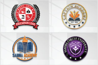 design education, school, university, institute, academy logo