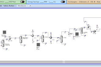 do chemical engineering simulations on aspen hysys and plus