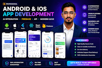 build android ios mobile app with backend