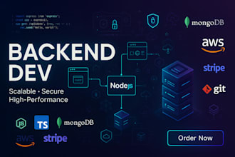 develop your backend and apis in node js