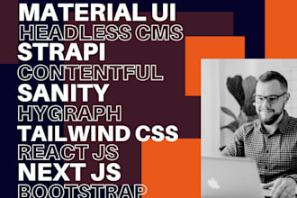 build headless cms, nextjs reactjs website