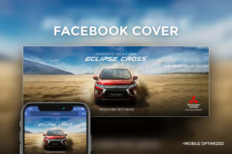 design a facebook cover, social media header banner