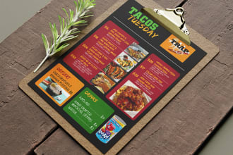 design food menu digital menu