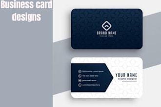 design professional business card for your business