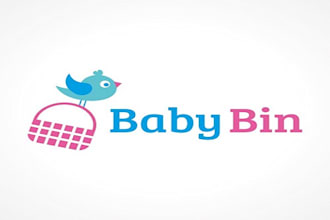 design modern childcare, education kids, children logo