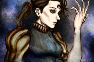 create a cool character portrait
