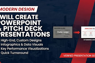 design powerpoint presentation, pitch deck and google slides with canva slides