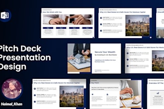 design an investor ready pitch deck and engaging slide decks