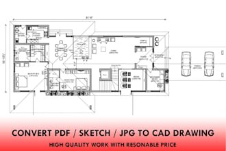 convert your pdfs, sketches, images into cad drawings