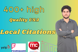 create 400 USA local citations and directory submission