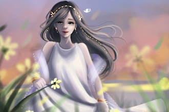 drawing semi realism illustration