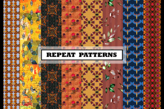 create a seamless repeat pattern for textile prints design
