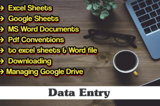 convert images to ms word or ms excel and do data entry