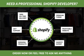 be your shopify web developer and shopify bug fix