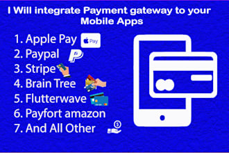 integrate stripe, in app purchases and payments in your ios or android app