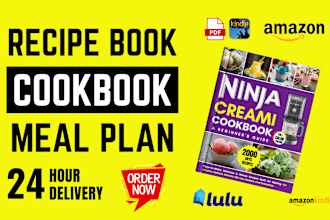 design, and write recipes for cookbook recipe book and ebook