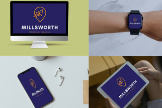 design laptop, iphone, watch, mockup design