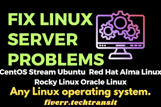 fix linux like ubuntu centos redhat debian server issues