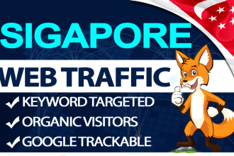 bring keyword targeted organic singapore web traffic