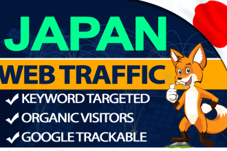 bring keyword targeted organic japan web traffic