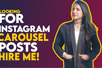 design instagram flyer carousel post and ads