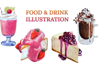 paint watercolor food and drink illustration