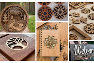 make custom laser cutting vector file dxf svg ai cdr pdf