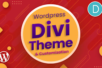create a website with divi theme, divi builder, divi customization wordpress