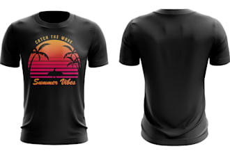 make 3d t shirt mockups front and back view