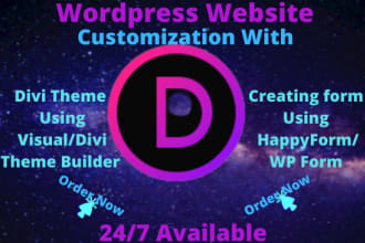 install and customize divi theme with divi builder on your wp website