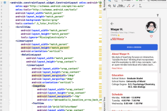 convert xd, PSD to XML android studio
