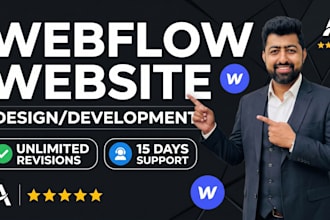 be your webflow developer,  do webflow website design, figma to webflow expert