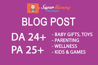 guest post on my baby gifts, kids, toys, wellness, parenting blog