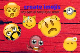create and design  emojis you never seen before