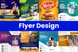 do professional flyer design, postcard design, one pager, door hanger in 24 hour