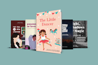 a mordern, unique ebook cover or book cover design