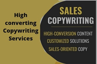 be your catchy and SEO optimized copywriter and web content creator